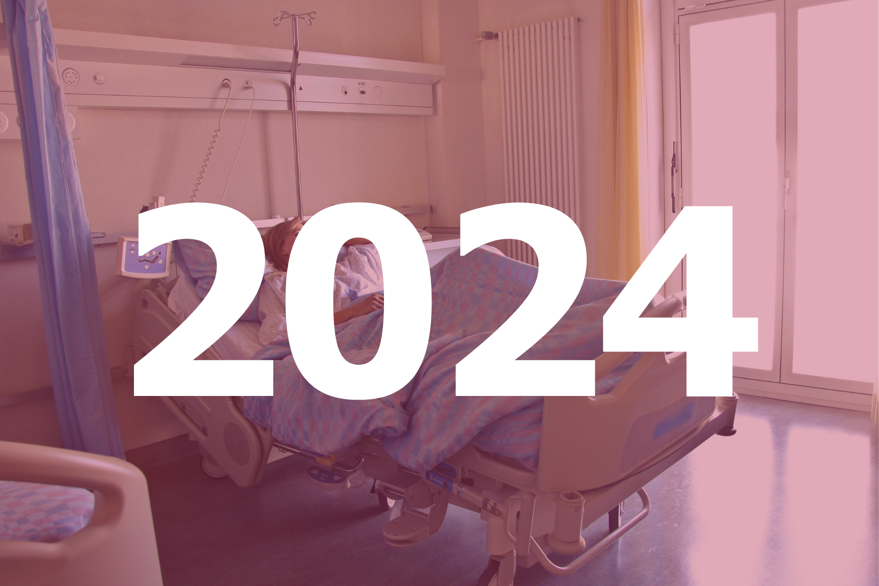 Person liegt im Krankenhausbett